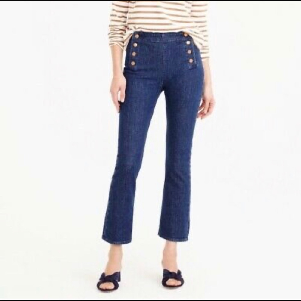 J.Crew Sailer Jeans Billie‎ Demi Boot Crop